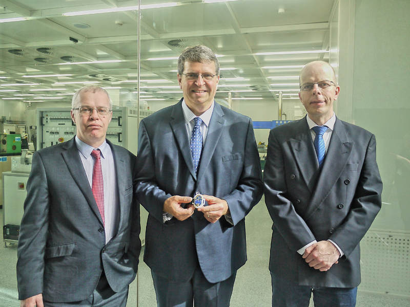 Mr. Gary Dunlop, Global Project Manager, Sanmina Corporation, Mr. Robert Newberry, Director of Engineering, Sanmina Corporation, and Dr. John Buckley, Head of the Radio-Frequency Circuits and Systems Team, WSN Group, Tyndall.